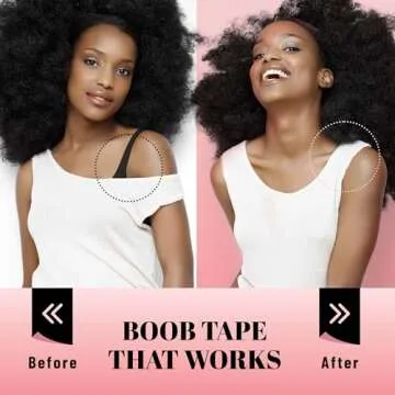 Busties Double-Sided Fabric Tape for Clothing - 100 Strips & Dots