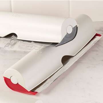 Stylish Hutzler Refillable Wrap Dispenser for Kitchen