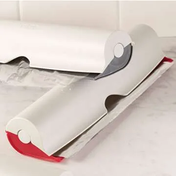 Stylish Hutzler Refillable Wrap Dispenser for Kitchen