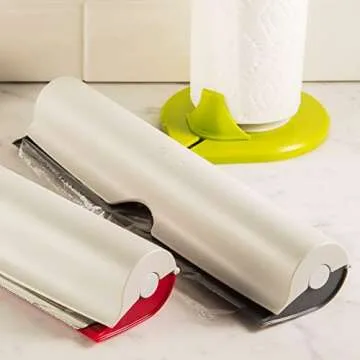 Stylish Hutzler Refillable Wrap Dispenser for Kitchen