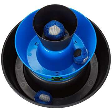 BULZiBUCKET Game by Water Sports - Beach, Tailgate, Camping, Yard, and Pool Games- Indoor/Outdoor Kids Toys - Pool Accessories Perfect for Family Game Night (Blue/Black)