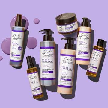 Carol's Daughter Black Vanilla Moisture Sulfate Free Conditioner for Curly, Wavy or Natural Hair, Moisturizing Hair Care for Dry, Damaged Hair, 12 Fl Oz