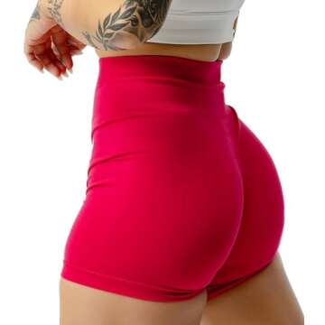 Gymreapers Seamless Shorts Infinity High Waist Biker Workout Scrunch Shorts for Women Athletic Gym R...