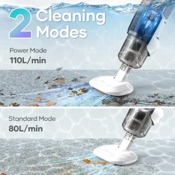 AIPER Handheld Pool Vacuum with Strong Suction and Fast Charging