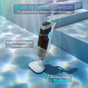 AIPER Handheld Pool Vacuum with Strong Suction and Fast Charging