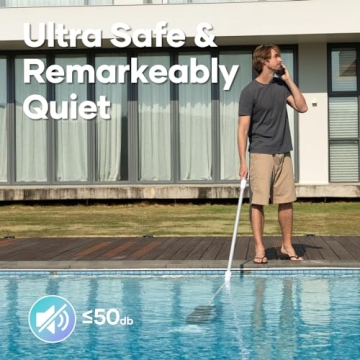 AIPER Handheld Pool Vacuum with Strong Suction and Fast Charging