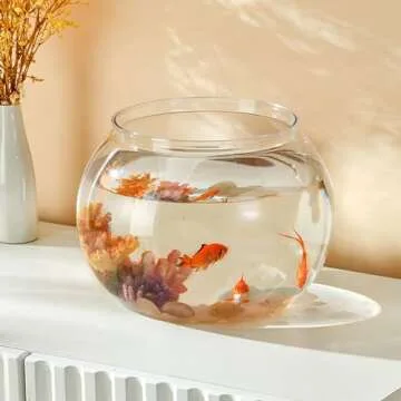 Newpol （Large Size） 3 Gallon Plastic Fish Bowl, Aquarium Fish Tank 11.5L