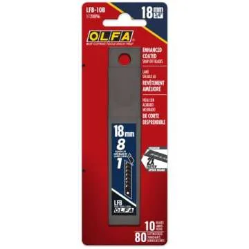 OLFA 18mm Heavy Duty Extra Sharp Snap Off Blades - 10 Pack
