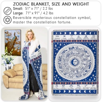 MayNest Boho Woven Throw Blanket for Stylish Comfort