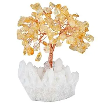 Mookaitedecor Citrine Crystal Tree for Wealth and Luck