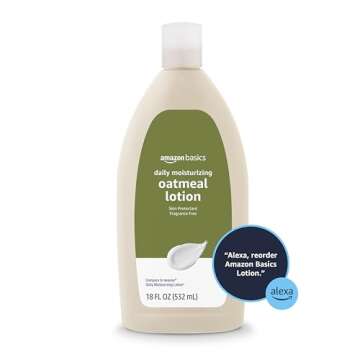 Amazon Basics Daily Oatmeal Body Lotion and Skin Protectant Moisturizer, Fragrance Free, 18 Fl Oz (Pack of 1) (Previously Solimo)