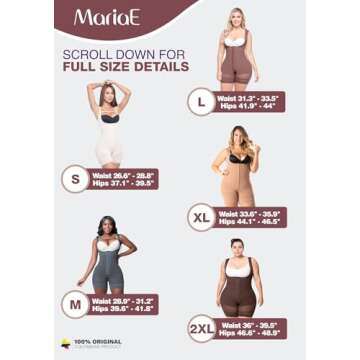 MARIAE FAJAS FQ100 Full Body Postpartum Girdle for Moms