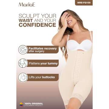 MARIAE FAJAS FQ100 Full Body Postpartum Girdle for Moms
