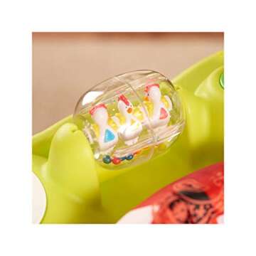 Evenflo ExerSaucer Playful Pastures Baby Bouncer, Walker, and Activity Center with 360 Degree Seat Spin and Machine Washable Seat Pad, Green