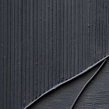 NANKAI Art Hand-Painted Thick Texture Black Minimalist Oil Painting 45x30 Inch Large Home Wall Decor...