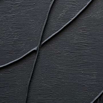 NANKAI Art Hand-Painted Thick Texture Black Minimalist Oil Painting 45x30 Inch Large Home Wall Decorative Art Painting