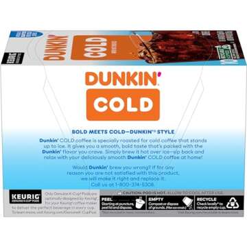 Dunkin' Cold Coffee, 60 Keurig K-Cup Pods