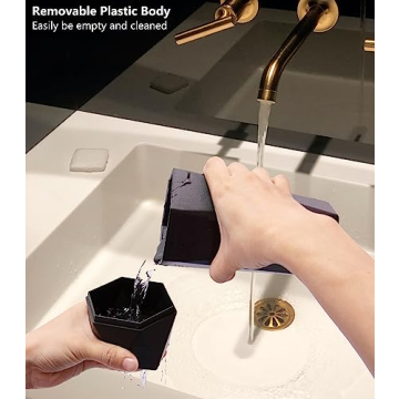 Ginsco Leakproof Mini Car Trash Can with Lid and Bags