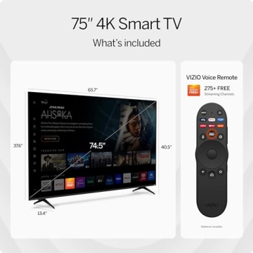 VIZIO 75" 4K HDR Smart TV - Renewed Quality