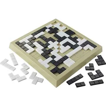 Mattel Games Blokus Duo 2-Player Strategy Board Game, Family Game for Kids & Adults with Black and White Pieces