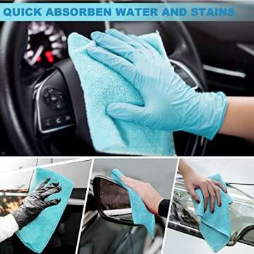 Fumete Microfiber Cleaning Cloths - 150 Absorbent Towels