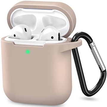 ATUAT AirPods Case Cover - Soft Silicone Protection with Keychain
