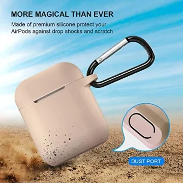 ATUAT AirPods Case Cover with Keychain for Protection