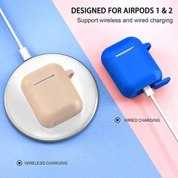 ATUAT AirPods Case Cover with Keychain for Protection
