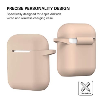 ATUAT AirPods Case Cover with Keychain for Protection