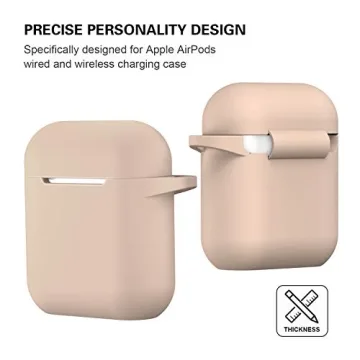 ATUAT AirPods Case Cover with Keychain for Protection