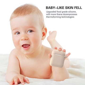 ATUAT AirPods Case Cover with Keychain for Protection