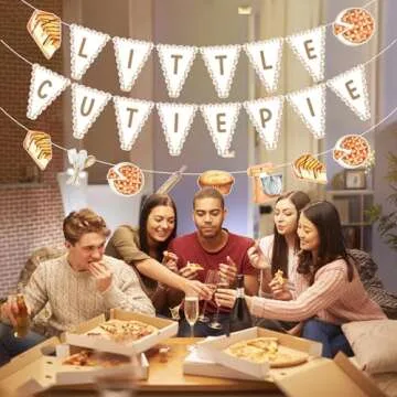 Balterever Little Cutie Pie Baby Shower Decorations Cutie Pie Baby Shower Banner Garland Pie First Birthday Decorations Pie Theme Baby Shower Party Bunting Decorations for Kids Boys Girls