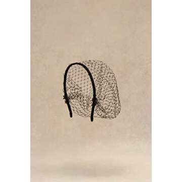 Elegant BABEYOND 1920s Flapper Fascinator Mesh Veil Headband for Weddings and Parties