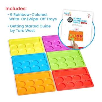 hand2mind Little Minds at Work Sound Segmenting Trays by Tara West, Phonemic Awareness, Science of R...
