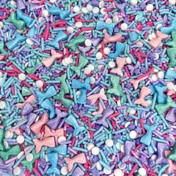 Sprinkles | Mermaid Sprinkles | 4 oz | Cupcake Sprinkles | Cake Sprinkles | Purple and Teal Sprinkles | Manvscakes