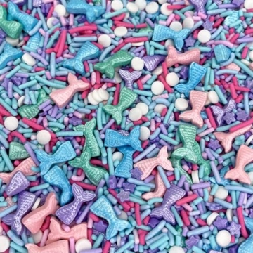 Sprinkles | Mermaid Sprinkles | 4 oz | Cupcake Sprinkles | Cake Sprinkles | Purple and Teal Sprinkles | Manvscakes