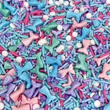 Sprinkles | Mermaid Sprinkles | 4 oz | Cupcake Sprinkles | Cake Sprinkles | Purple and Teal Sprinkles | Manvscakes