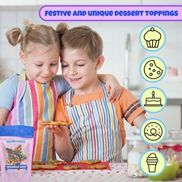 Sprinkles | Mermaid Sprinkles | 4 oz | Cupcake Sprinkles | Cake Sprinkles | Purple and Teal Sprinkles | Manvscakes