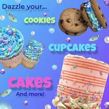 Sprinkles | Mermaid Sprinkles | 4 oz | Cupcake Sprinkles | Cake Sprinkles | Purple and Teal Sprinkles | Manvscakes