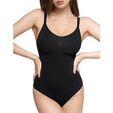 PUMIEY Shapewear Bodysuit - Ultimate Comfort & Control in Jet Black