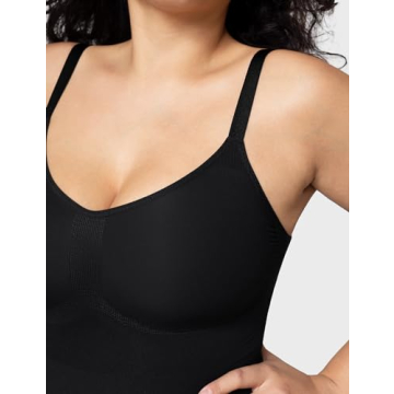 PUMIEY Tummy Control Shapewear Bodysuit for Women