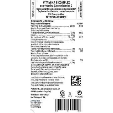 Solgar B-Complex with Vitamin C Stress Formula, 250 Tablets - Energy Metabolism, Nervous System & Immune Support - Non-GMO, Vegan, Gluten Free, Dairy Free, Kosher, Halal - 125 Servings