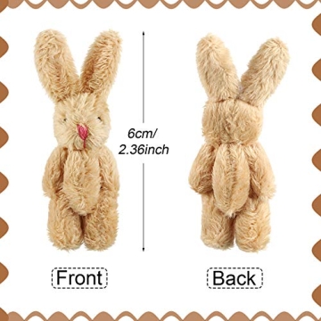 Mini Plush Rabbit Set - Perfect for Easter Gifts & Decorations