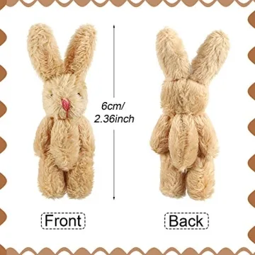 Mini Plush Rabbit Set - Perfect for Easter Gifts & Decorations