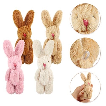 Mini Plush Rabbit Set - Perfect for Easter Gifts & Decorations