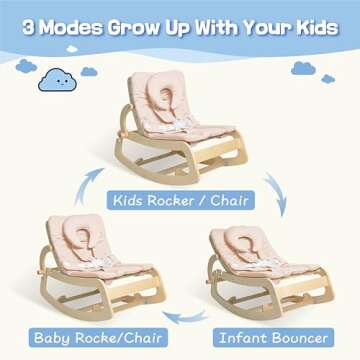 Stylish Baby Bouncer with 5-Point Harness