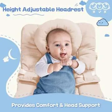 Stylish Baby Bouncer with 5-Point Harness