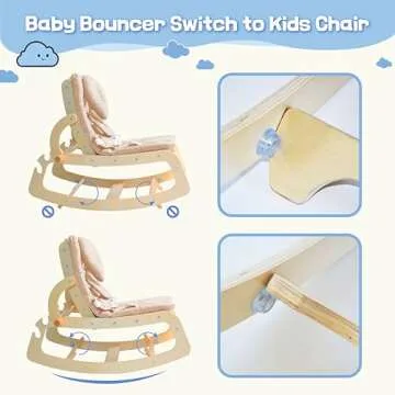 Stylish Baby Bouncer with 5-Point Harness