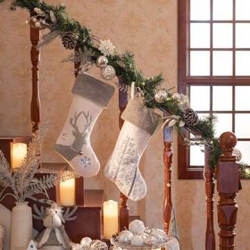 Valery Madelyn 6ft Pre-Lit Christmas Garland for Holiday Decor