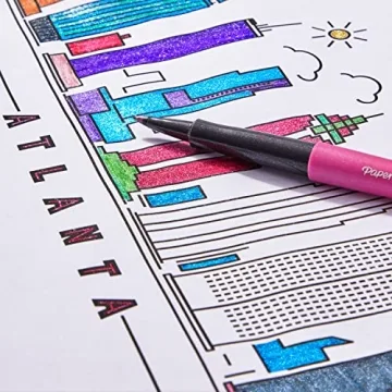 Paper Mate Flair Metallic Felt Tip Pens - Colorful & Glittery